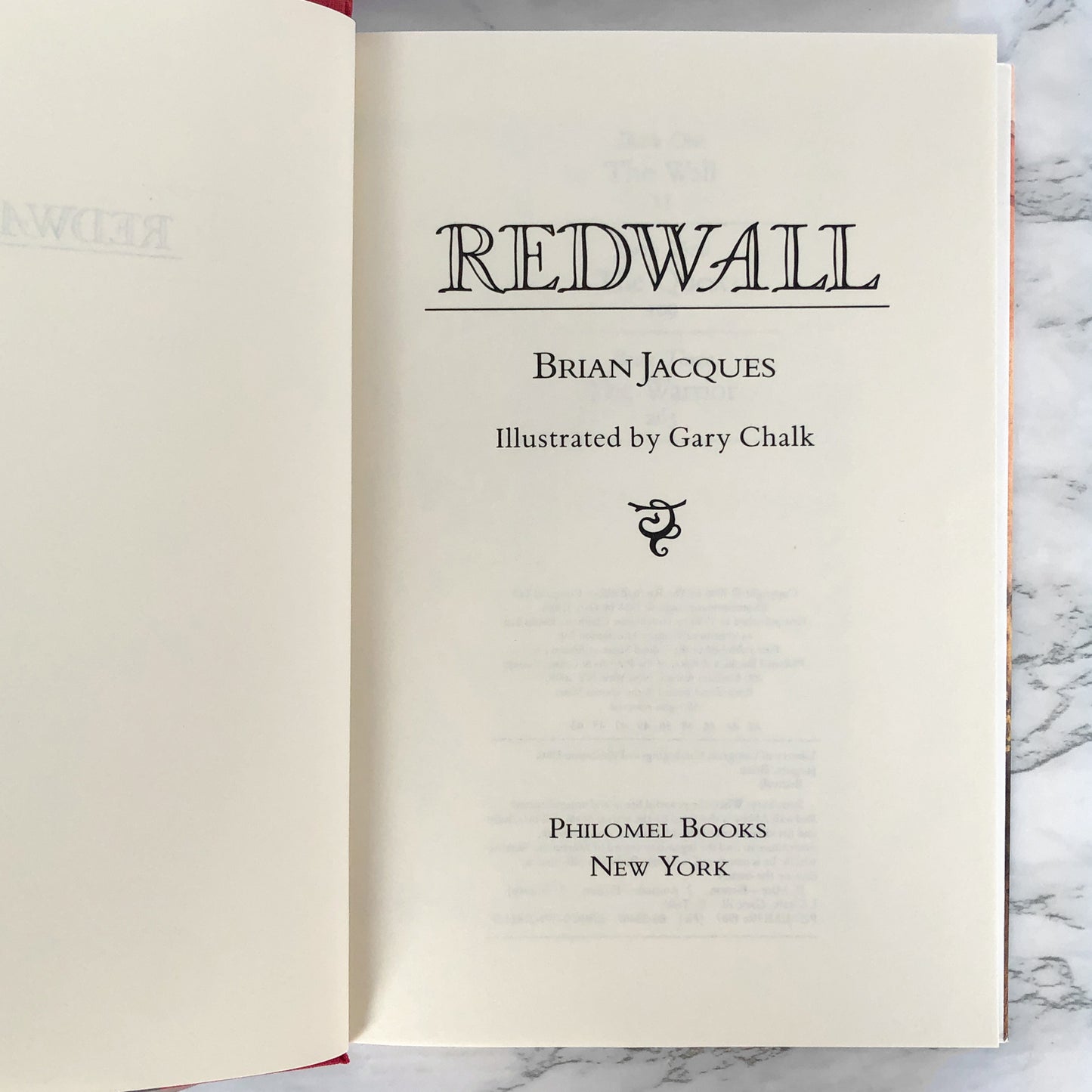Redwall by Brian Jacques [FIRST EDITION / 1986]
