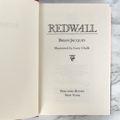 Redwall by Brian Jacques [FIRST EDITION / 1986]