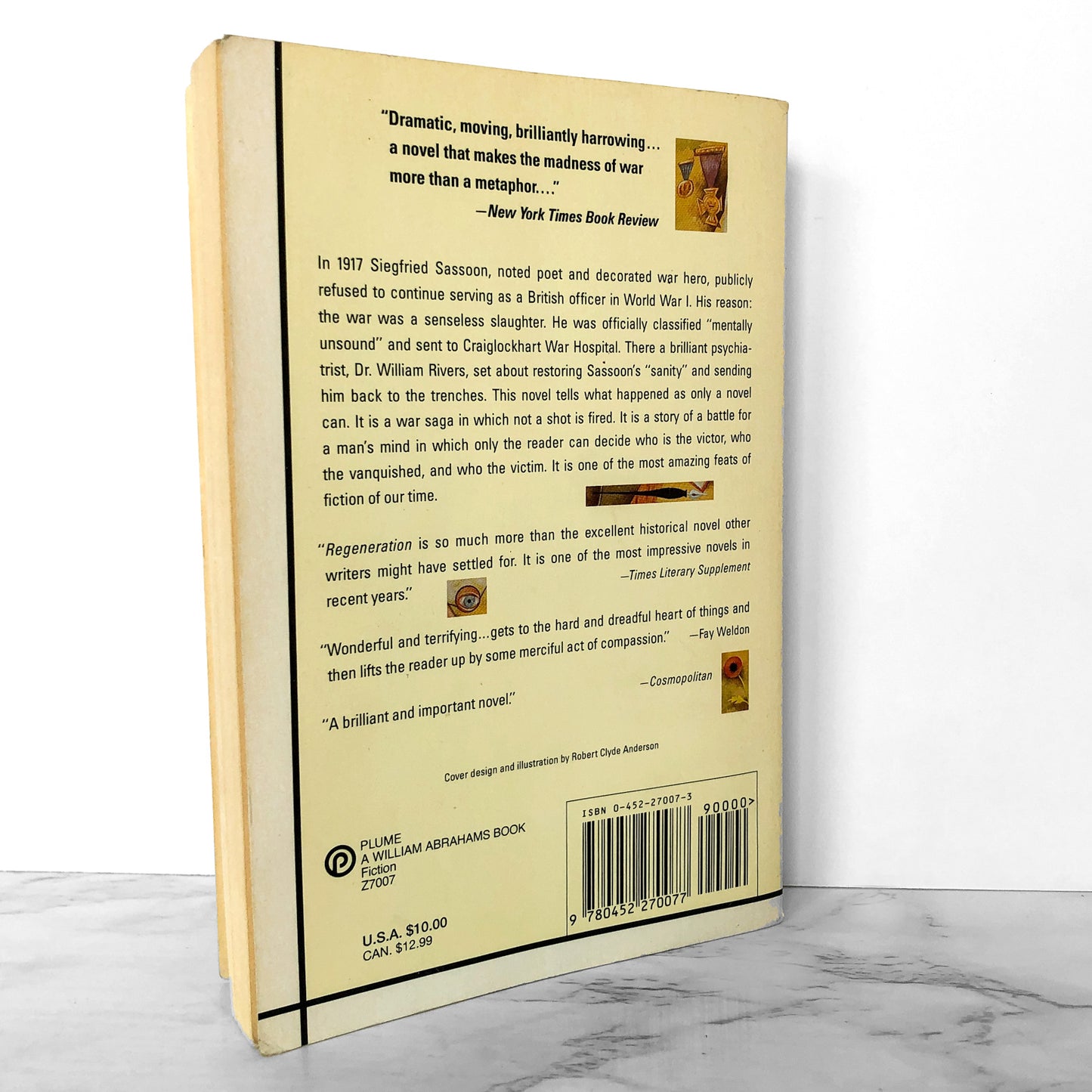 Regeneration by Pat Barker [FIRST U.S. PAPERBACK EDITION / 1993]