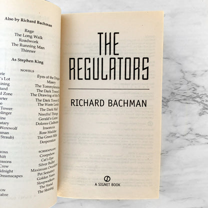 The Regulators by Richard Bachman "aka Stephen King" [FIRST PAPERBACK PRINTING]