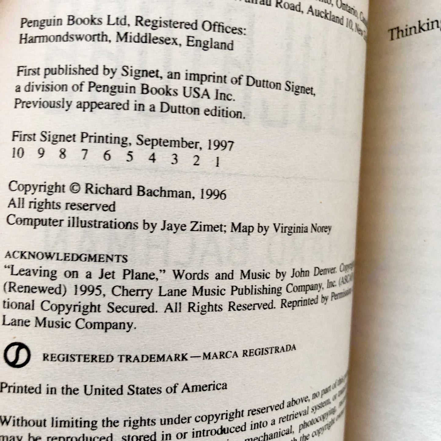 The Regulators by Richard Bachman "aka Stephen King" [FIRST PAPERBACK PRINTING]