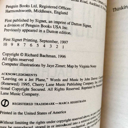 The Regulators by Richard Bachman "aka Stephen King" [FIRST PAPERBACK PRINTING]