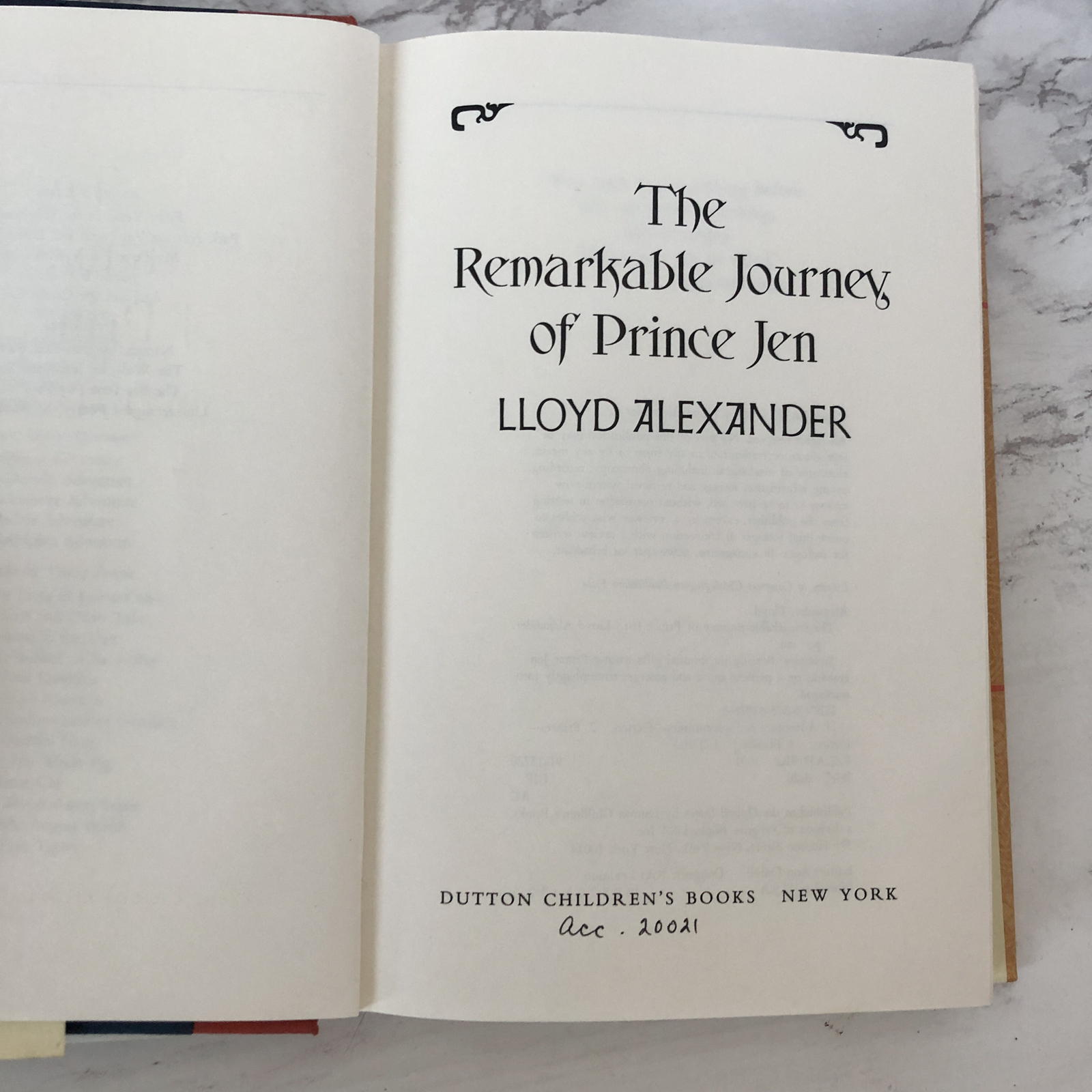 The Remarkable Journey of Prince Jen by Lloyd Alexander [FIRST EDITION] - Bookshop Apocalypse