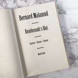 Rembrandt's Hat by Bernard Malamud [FIRST EDITION / FIRST PRINTING] 1973