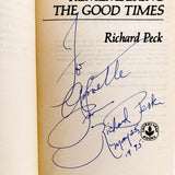 Remembering the Good Times by Richard Peck SIGNED! [FIRST EDITION PAPERBACK] 1986