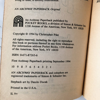 Remember Me 2: The Return by Christopher Pike [1994 PAPERBACK] - Bookshop Apocalypse