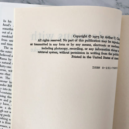 Rendezvous with Rama by Arthur C. Clarke [BOOK CLUB EDITION / 1973]