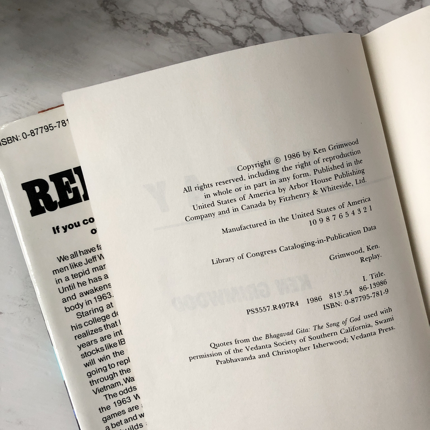 Replay by Ken Grimwood [FIRST EDITION] - Bookshop Apocalypse