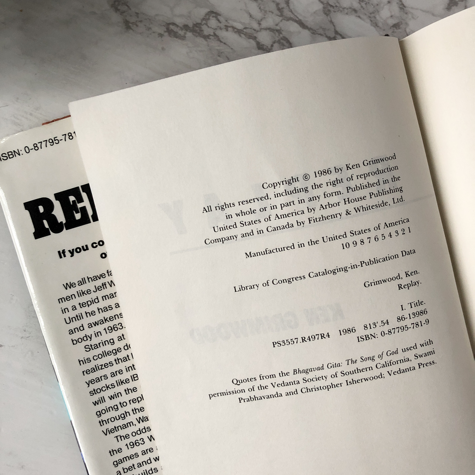 Replay by Ken Grimwood [FIRST EDITION] - Bookshop Apocalypse