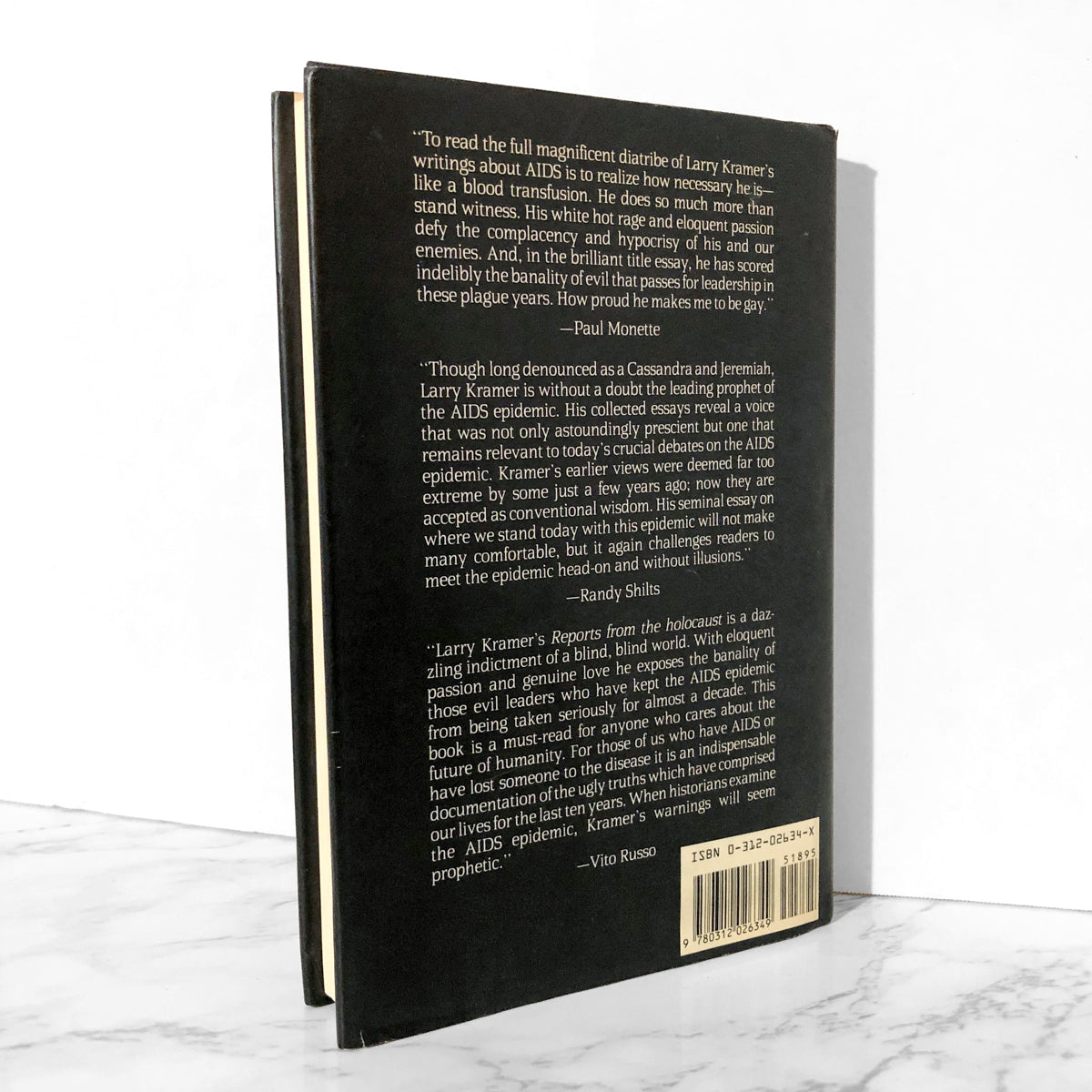 Reports From The Holocaust: The Making of an AIDS Activist by Larry Kramer [FIRST PRINTING / 1987] - Bookshop Apocalypse