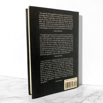 Reports From The Holocaust: The Making of an AIDS Activist by Larry Kramer [FIRST PRINTING / 1987] - Bookshop Apocalypse