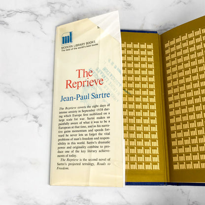 The Reprieve by Jean-Paul Sartre [1967 HARDCOVER] The Modern Library