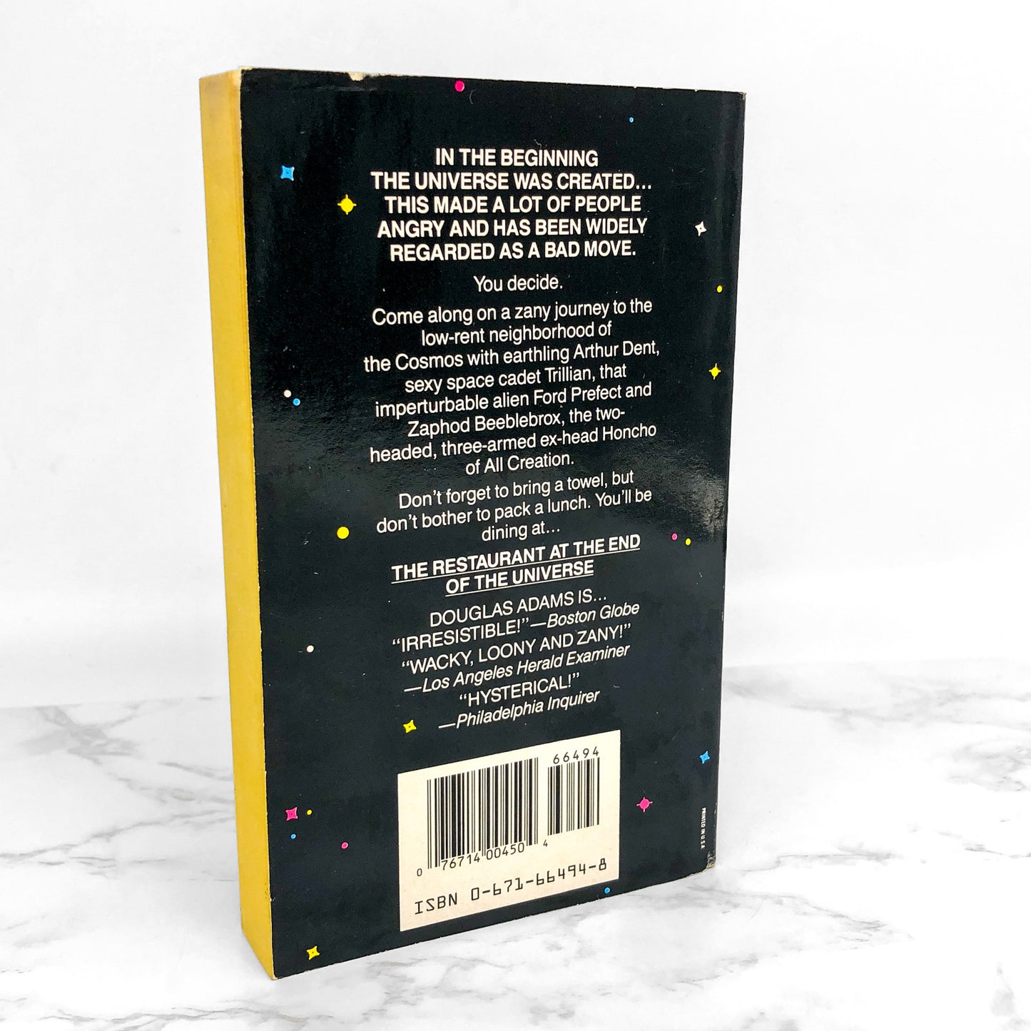 The Restaurant at the End of the Universe by Douglas Adams [FIRST PAPERBACK EDITION] 1982