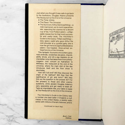 The Restaurant at the End of the Universe by Douglas Adams [1980 HARDCOVER]