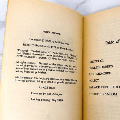 Retief Unbound by Keith Laumer [FIRST EDITION • FIRST PRINTING] 1979 • Ace