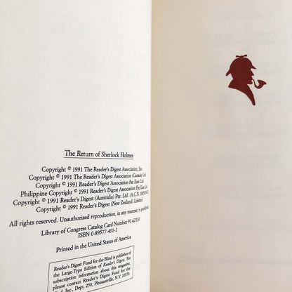 The Return of Sherlock Holmes by Sir Arthur Conan Doyle [ILLUSTRATED DIGEST EDITION / 1991]