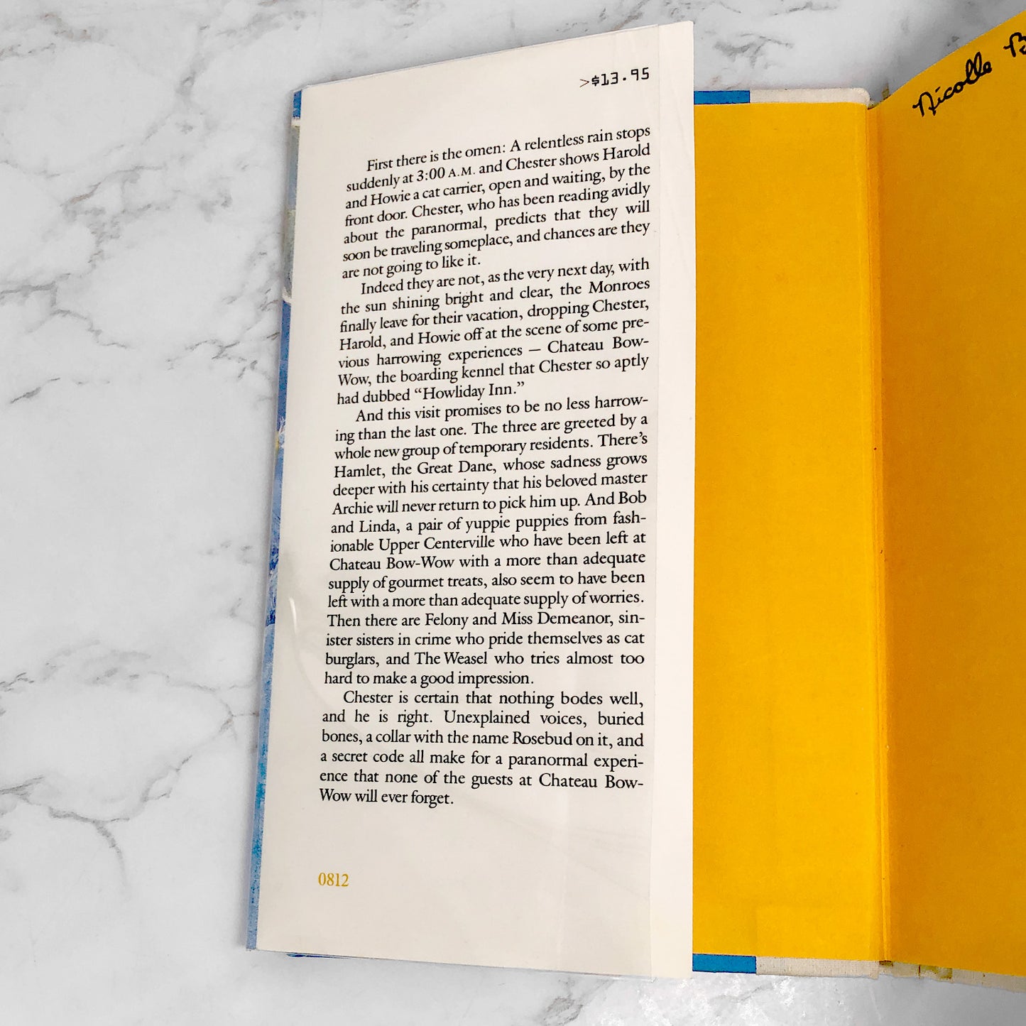 Return to Howliday Inn by James Howe [FIRST EDITION • FIRST PRINTING] 1992 • Atheneum