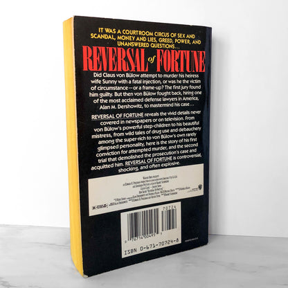 Reversal of Fortune: Inside the Von Bulow Case by Alan M. Dershowitz [FIRST PAPERBACK PRINTING]