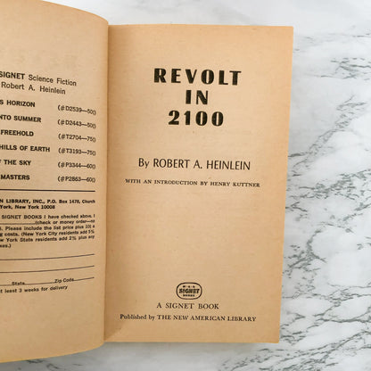 Revolt in 2100 by Robert A. Heinlein [1953 PAPERBACK]