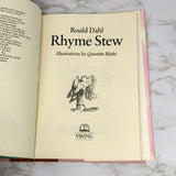 Rhyme Stew by Roald Dahl [FIRST EDITION / FIRST PRINTING] 1990