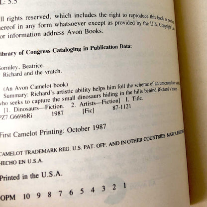 Richard and the Vratch by Beatrice Gormley [TRADE PAPERBACK] 1987