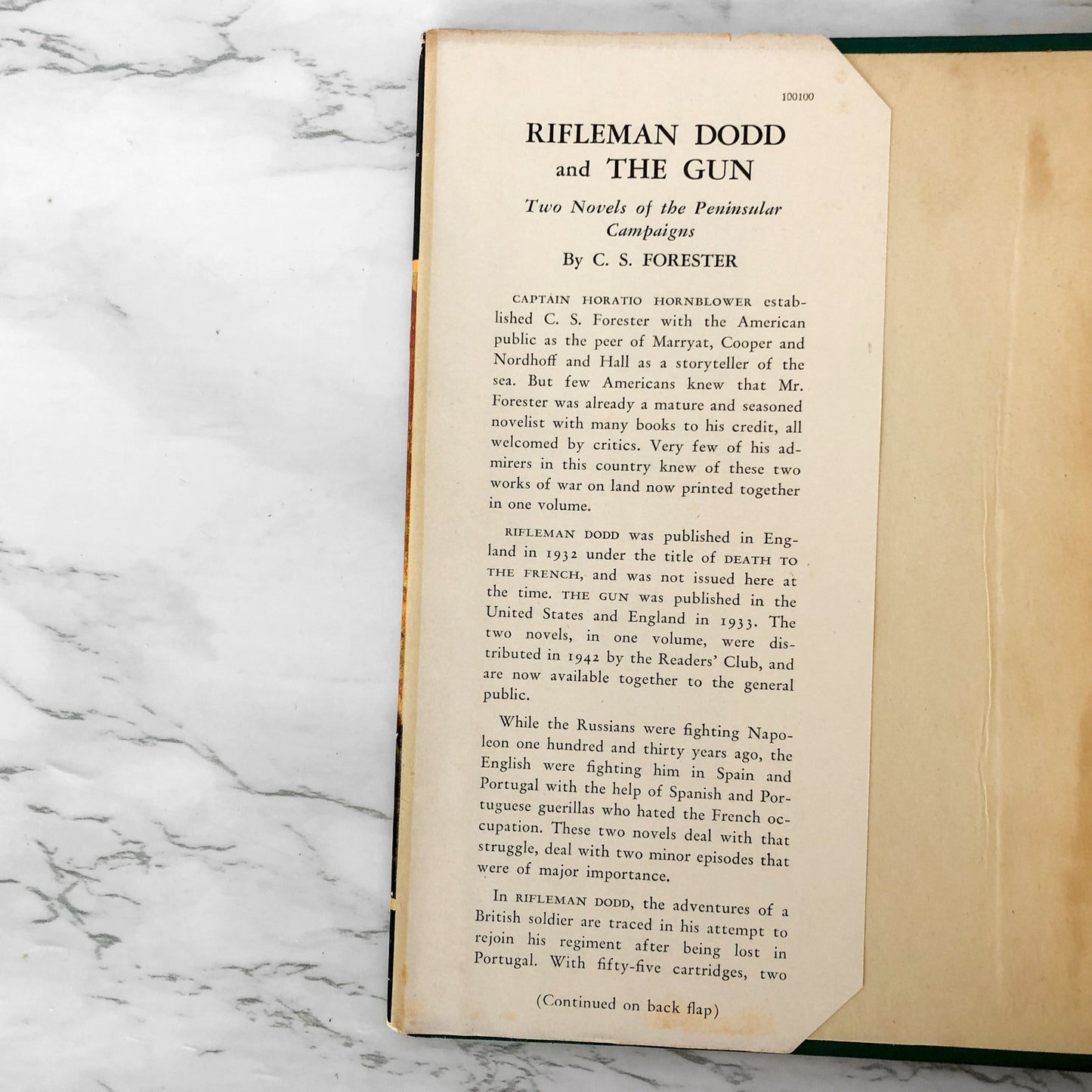 Rifleman Dodd and The Gun [aka Death to the French] by C.S. Forester [U.S. FIRST EDITION / 1944]