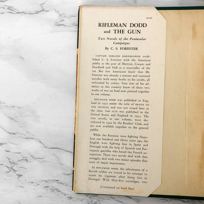 Rifleman Dodd and The Gun [aka Death to the French] by C.S. Forester [U.S. FIRST EDITION / 1944]