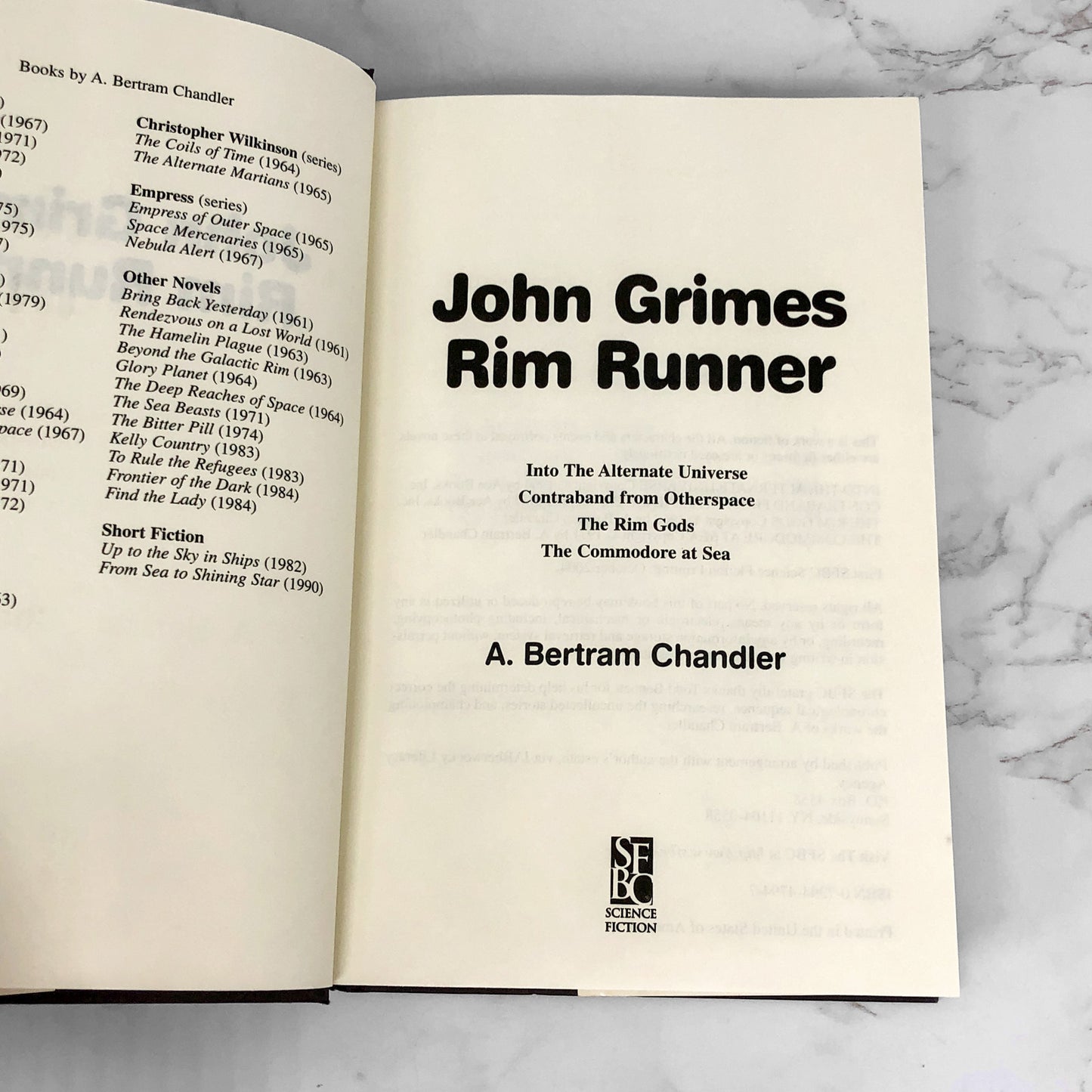 John Grimes: Rim Runner by A. Bertram Chandler [SFBC HARDCOVER OMNIBUS] 2004