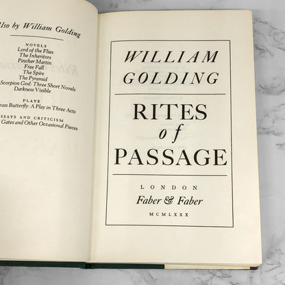 Rites of Passage by William Golding [U.K. FIRST EDITION] 1980