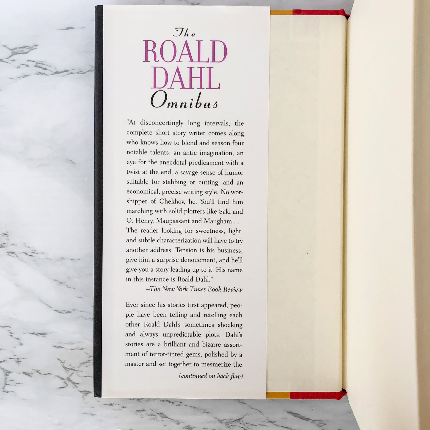 The Roald Dahl Omnibus: Perfect Bedtime Stories for Sleepless Nights [1993 HARDCOVER]