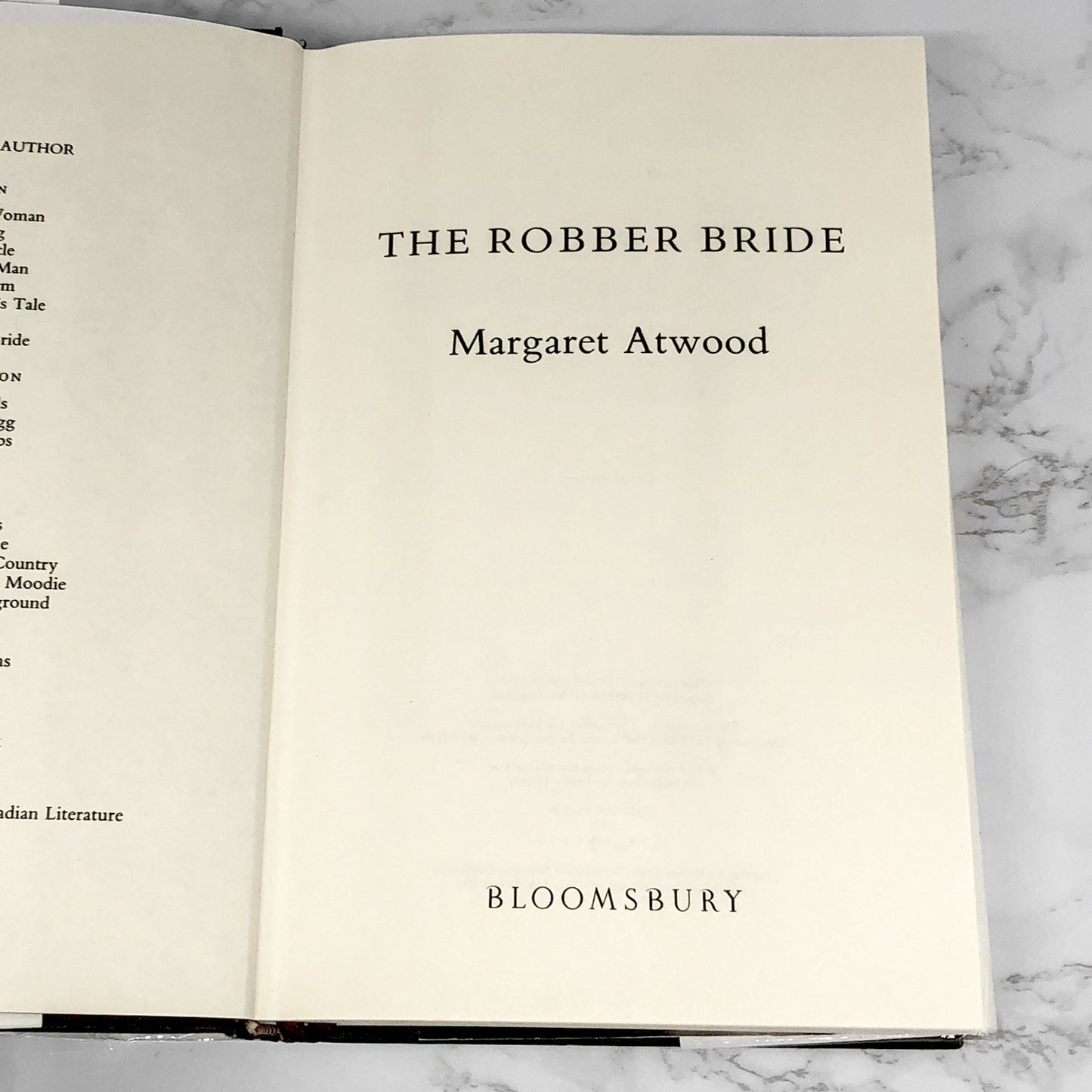 The Robber Bride by Margaret Atwood [U.K. FIRST EDITION / FIRST PRINTING] 1993