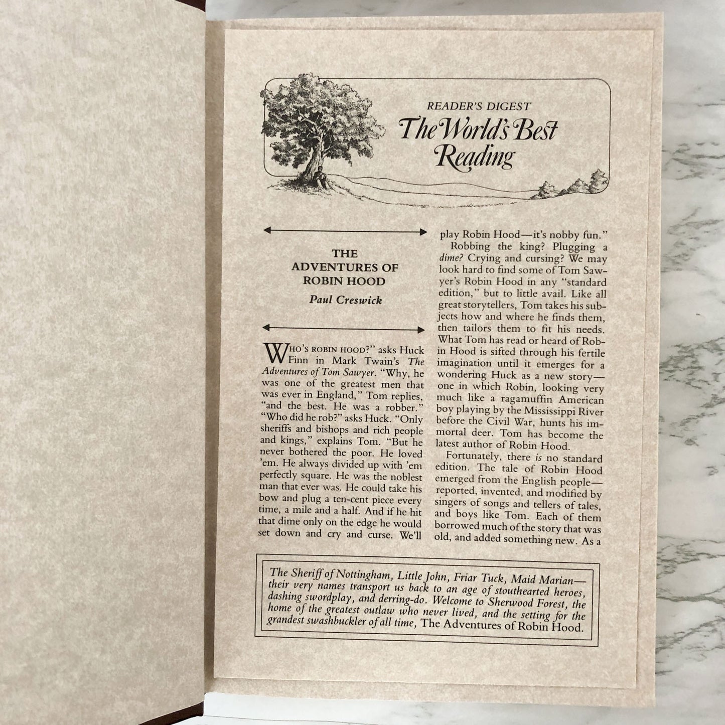 The Adventures of Robin Hood retold by Paul Creswick [ILLUSTRATED HARDCOVER / 1991]