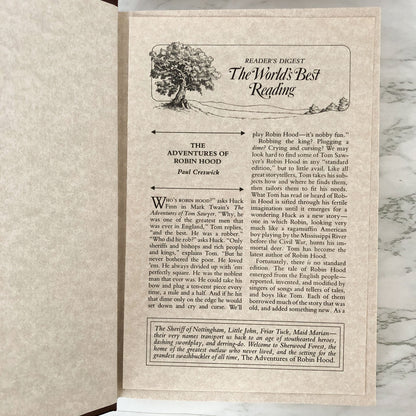 The Adventures of Robin Hood retold by Paul Creswick [ILLUSTRATED HARDCOVER / 1991]