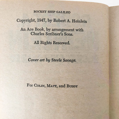 Rocket Ship Galileo by Robert A. Heinlein [1947 PAPERBACK]