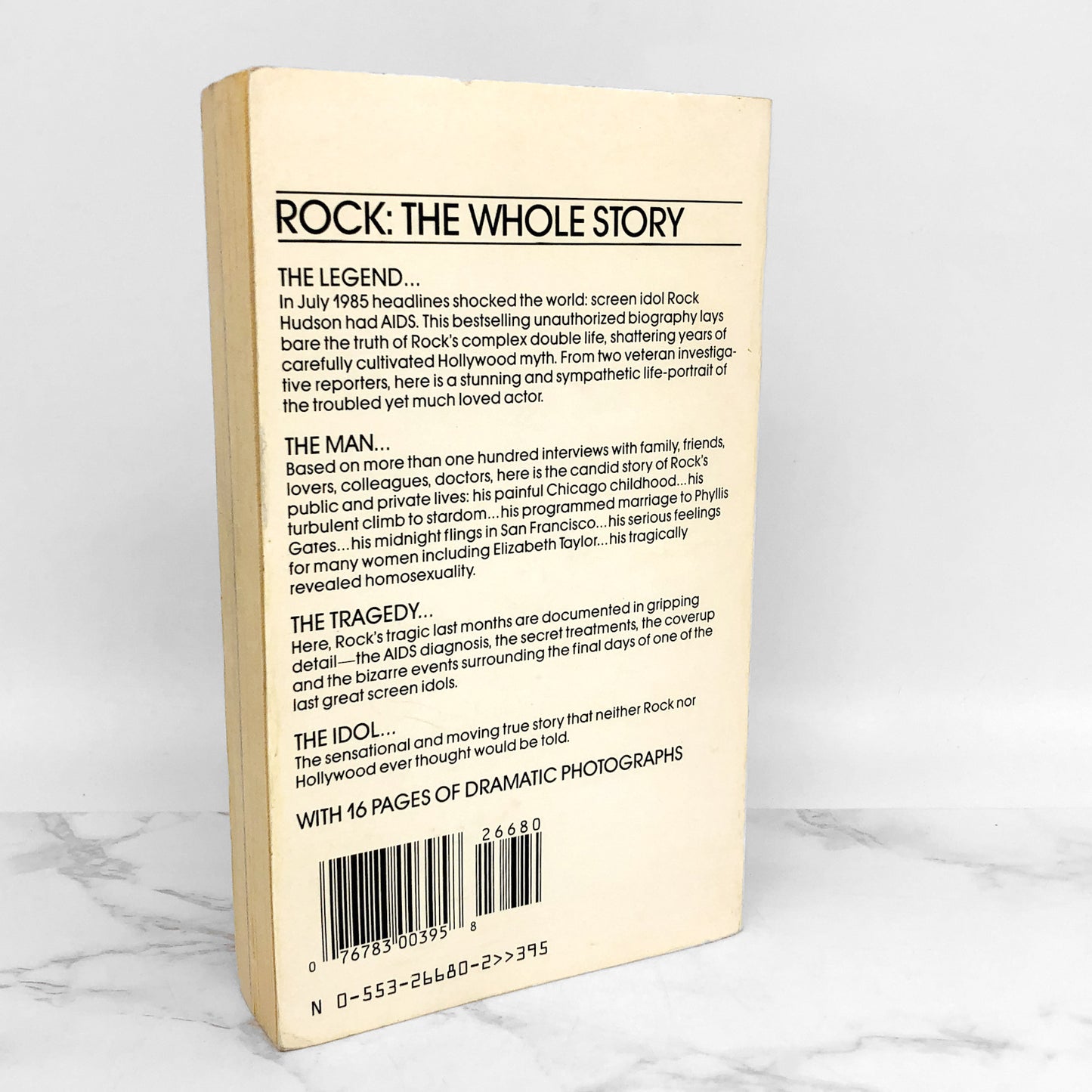 Idol: Rock Hudson & The Explosive Story He Could Never Tell by Jerry Oppenheimer [1987 PAPERBACK]