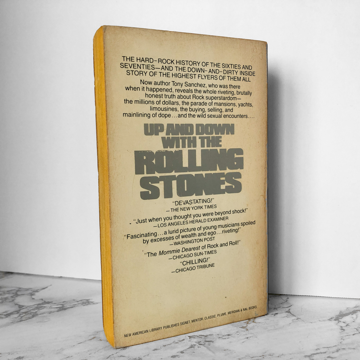 Up and Down With The Rolling Stones by Tony Sanchez [1980 PAPERBACK] - Bookshop Apocalypse