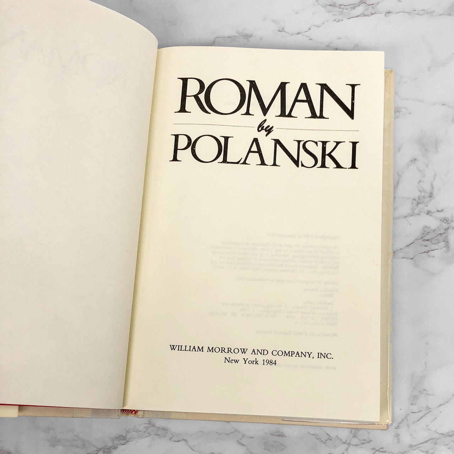 Roman by Roman Polanski [FIRST EDITION] 1984