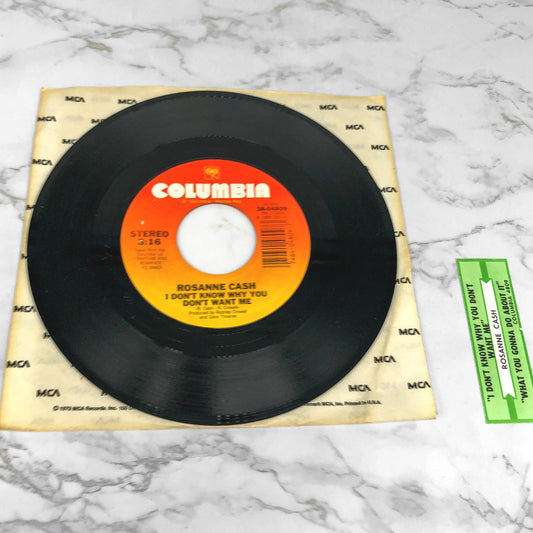 Rosanne Cash – I Don't Know Why You Don't Want Me [7" VINYL SINGLE] 1985 • Columbia