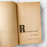 Rosemary's Baby by Ira Levin [FIRST PAPERBACK PRINTING / 1968]