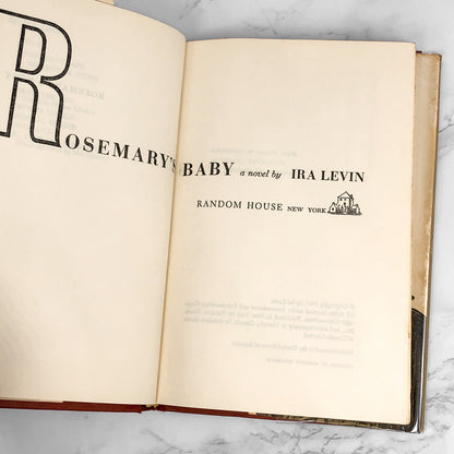 Rosemary's Baby by Ira Levin [FIRST BOOK CLUB PRINTING] 1967
