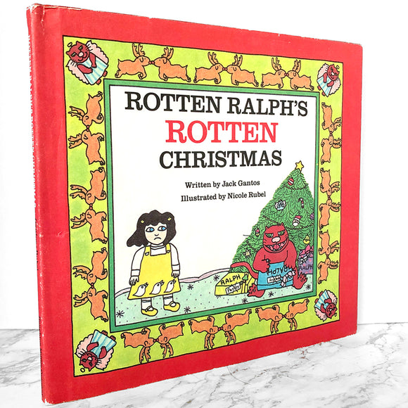 Rotten Ralph's Rotten Christmas by Jack Gantos SIGNED! [FIRST EDITION / 1984]