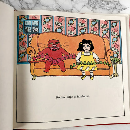 Rotten Ralph's Rotten Christmas by Jack Gantos SIGNED! [FIRST EDITION / 1984]