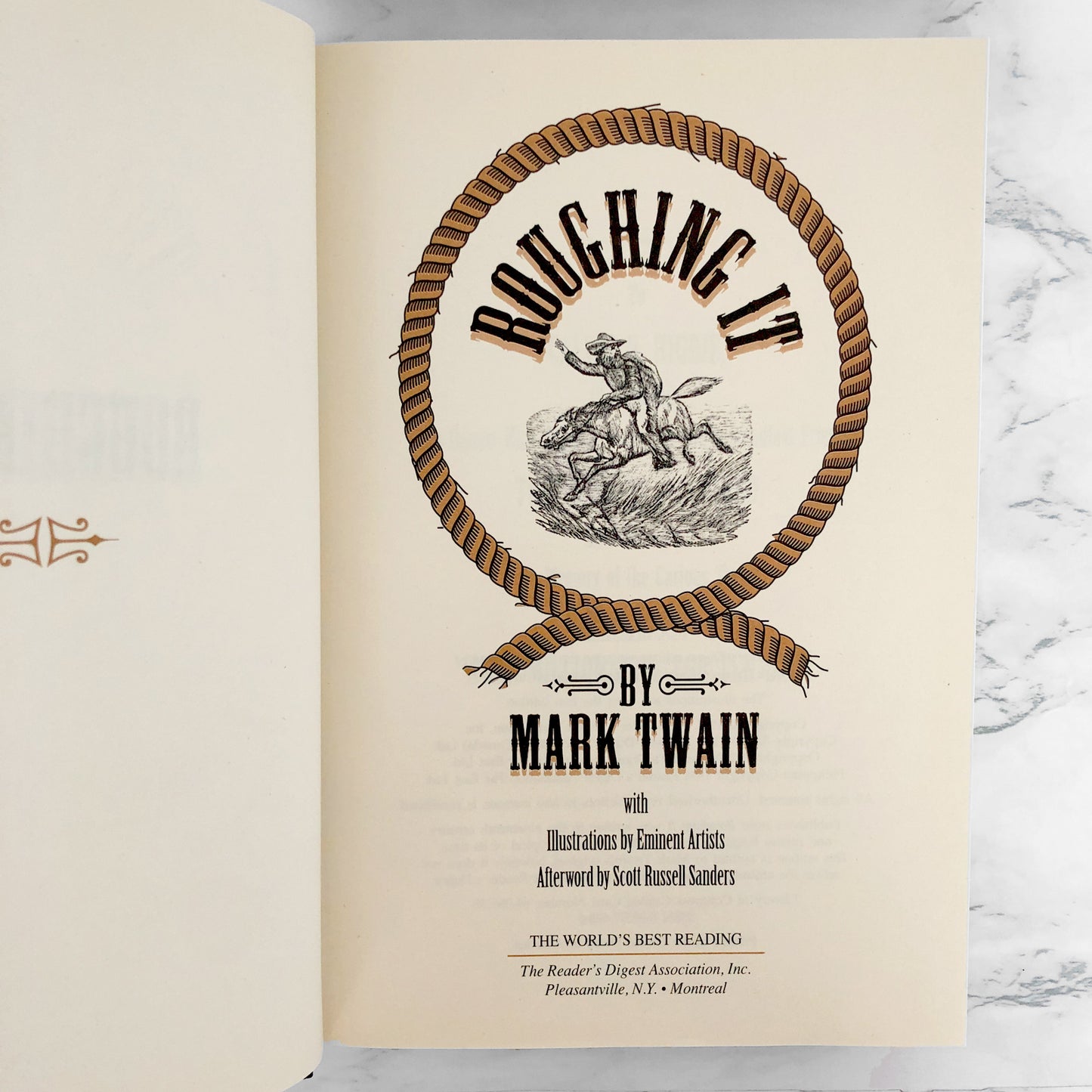 Roughing It by Mark Twain [ILLUSTRATED HARDCOVER / 1994]