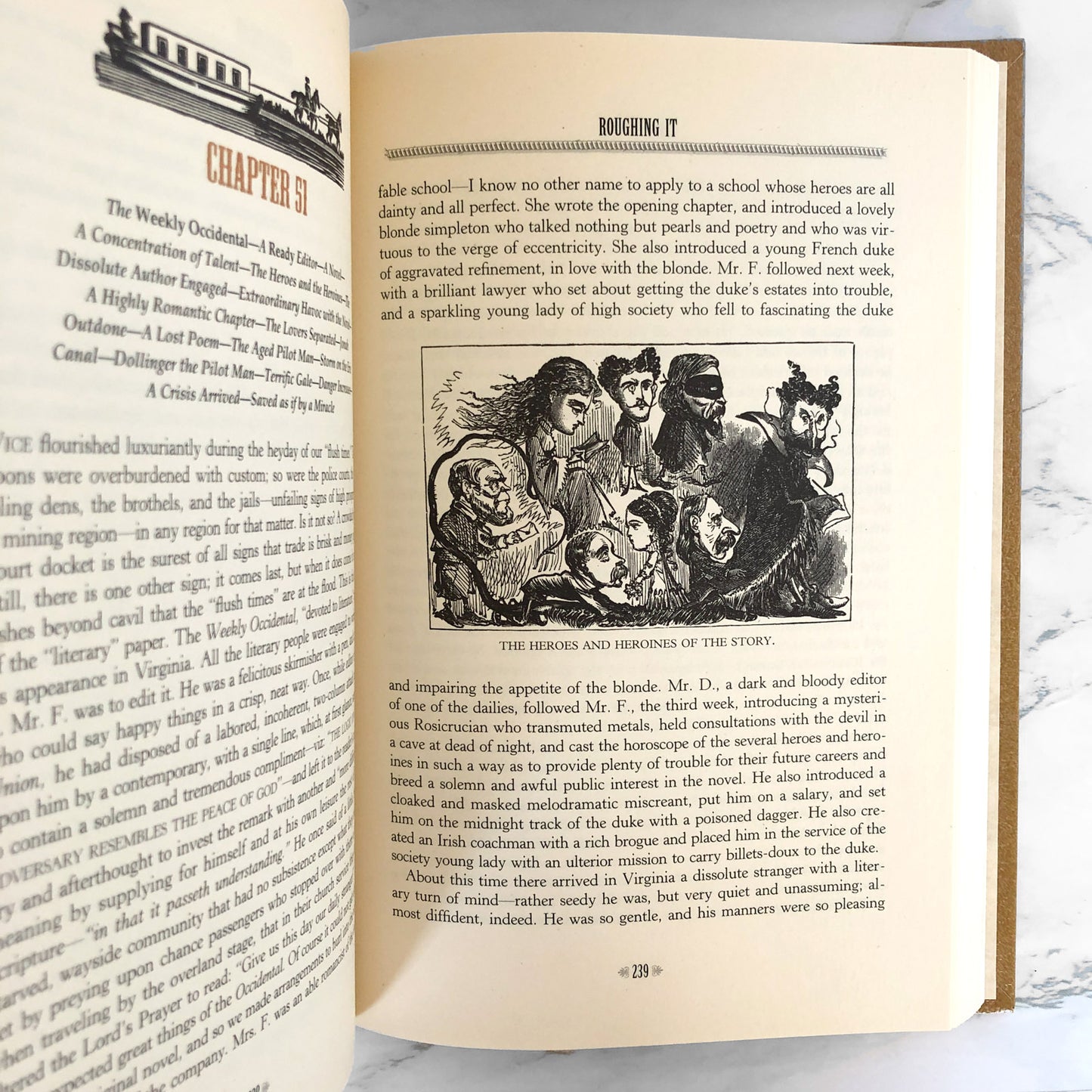 Roughing It by Mark Twain [ILLUSTRATED HARDCOVER / 1994]