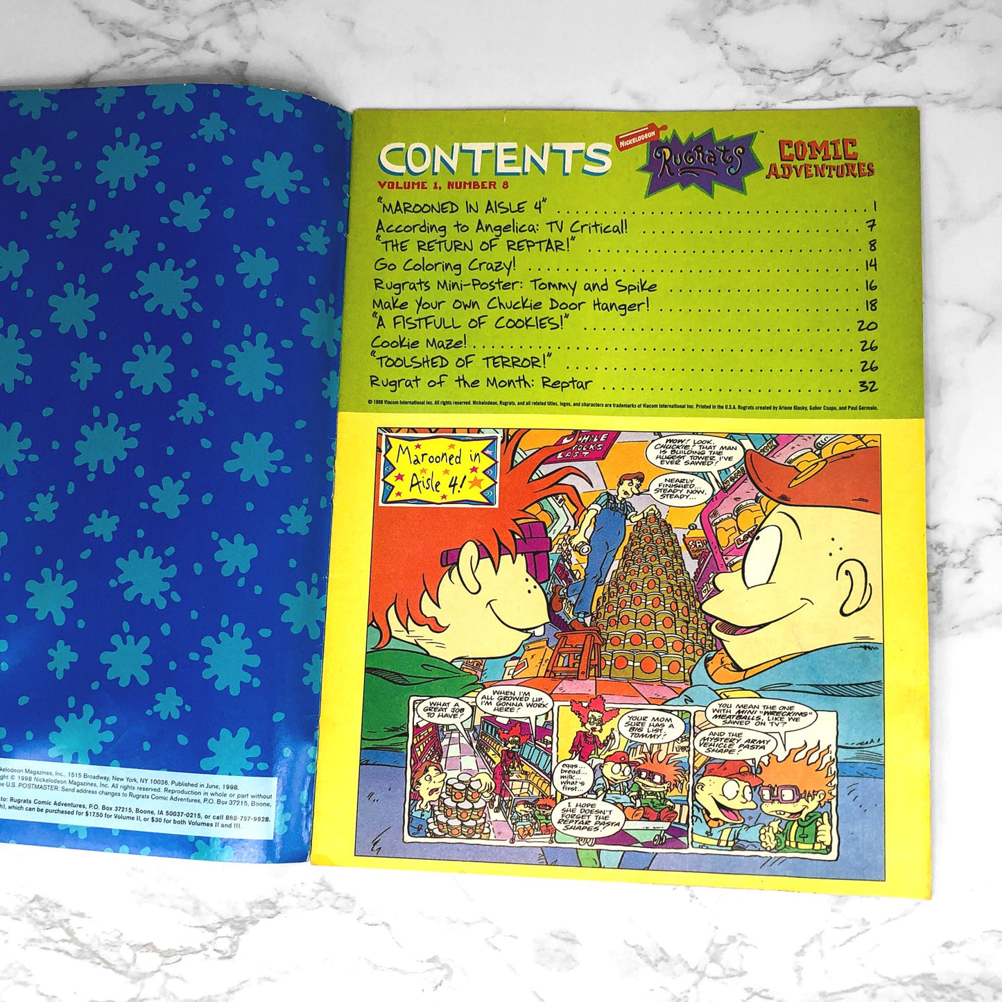 Rugrats Comic Adventures [VOLUME #1 • ISSUE #8] 1998 • Nickelodeon