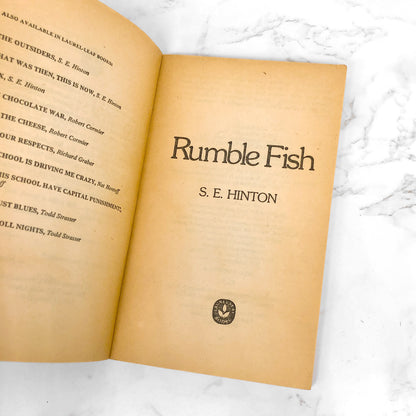 Rumble Fish by S.E. Hinton [MOVIE TIE-IN PAPERBACK] 1983 • Laurel-Leaf
