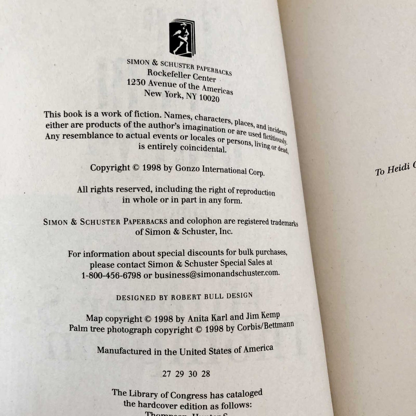 The Rum Diary by Hunter S. Thompson [TRADE PAPERBACK / 1998]