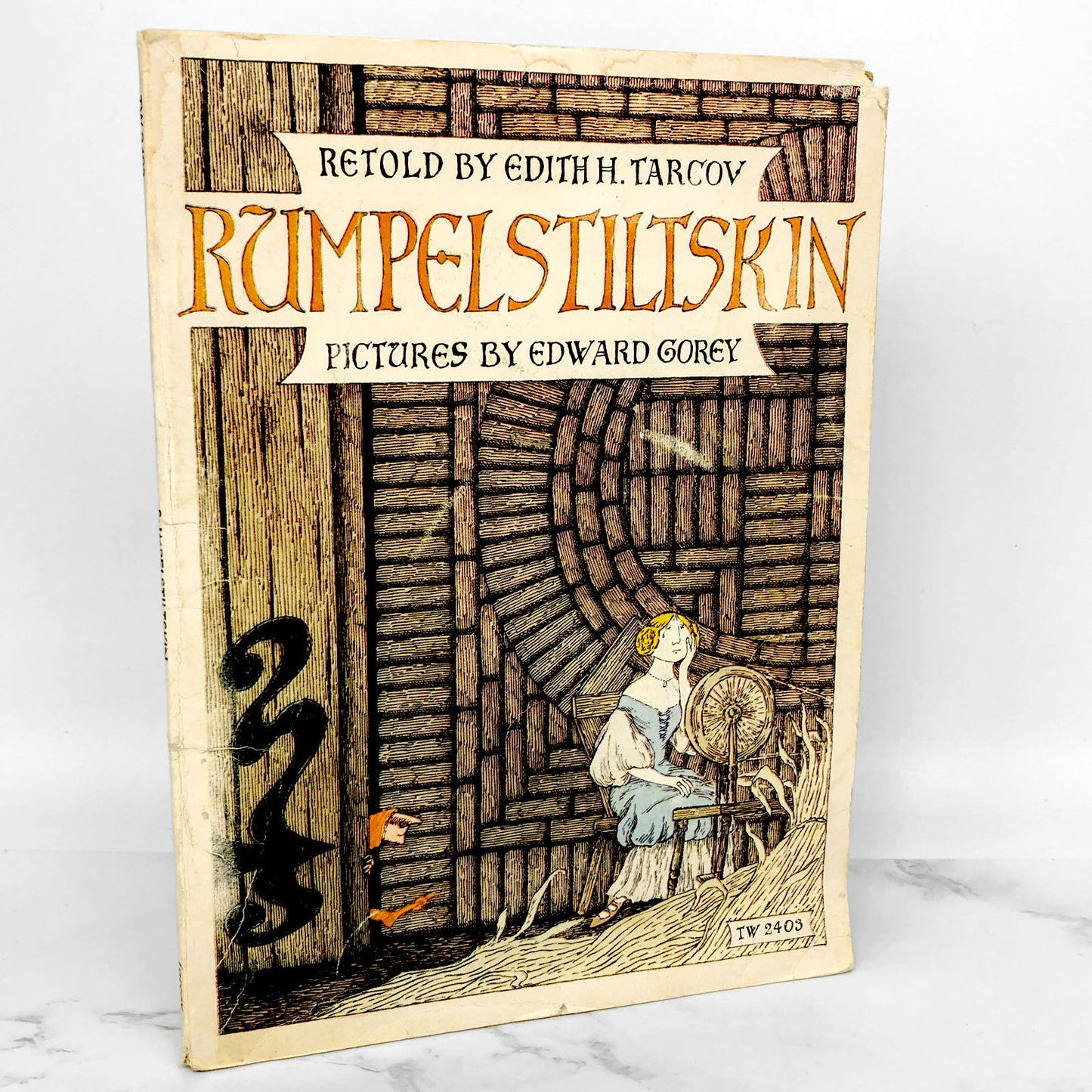 Rumpelstiltskin by Edith H. Tarcov & Edward Gorey [1973 READ-ALONG BOOK & 7"]