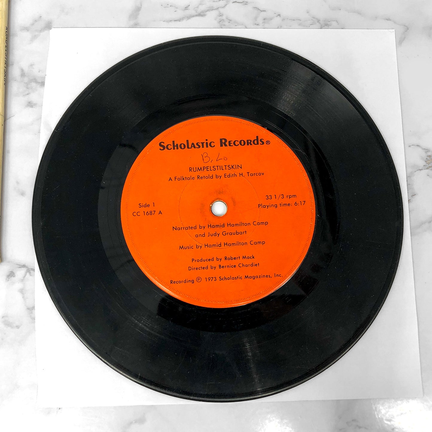 Rumpelstiltskin by Edith H. Tarcov & Edward Gorey [1973 READ-ALONG BOOK & 7"]