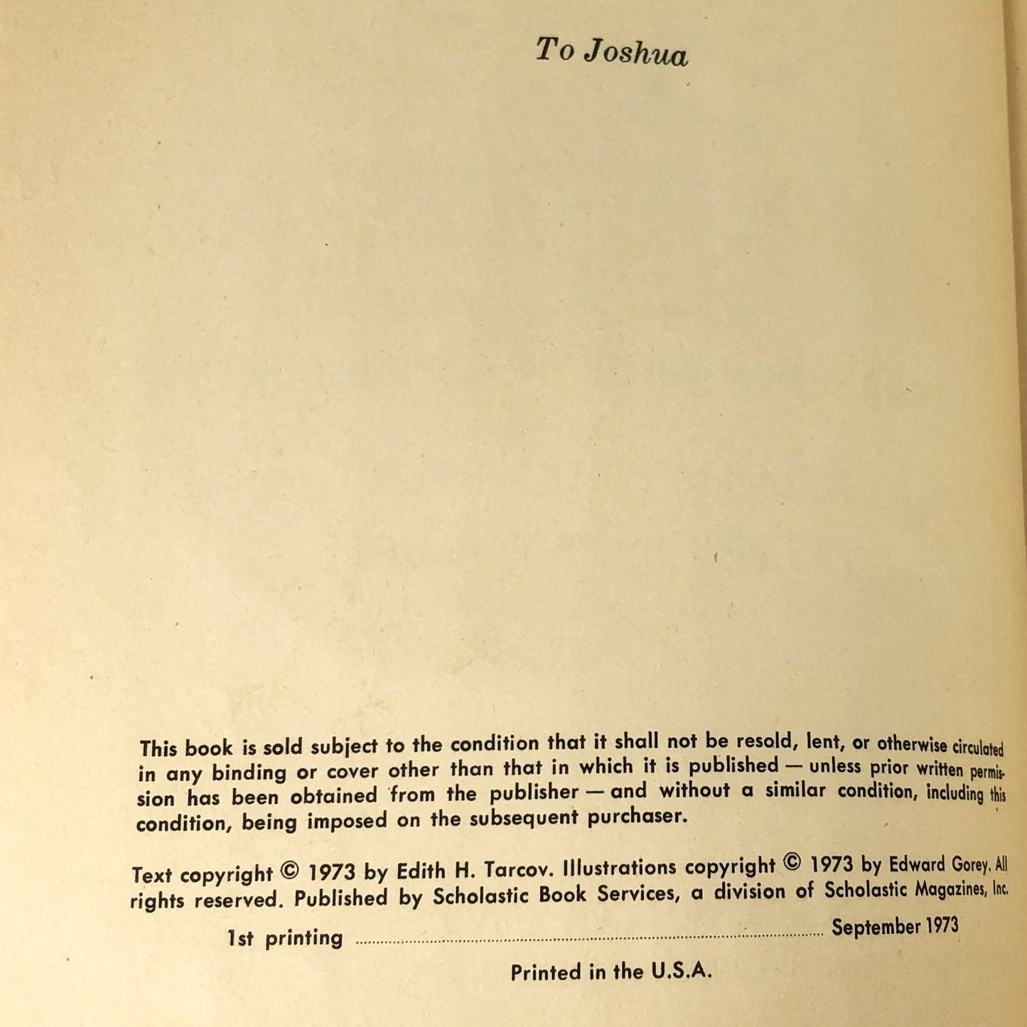 Rumpelstiltskin by Edith H. Tarcov & Edward Gorey [1973 READ-ALONG BOOK & 7"]